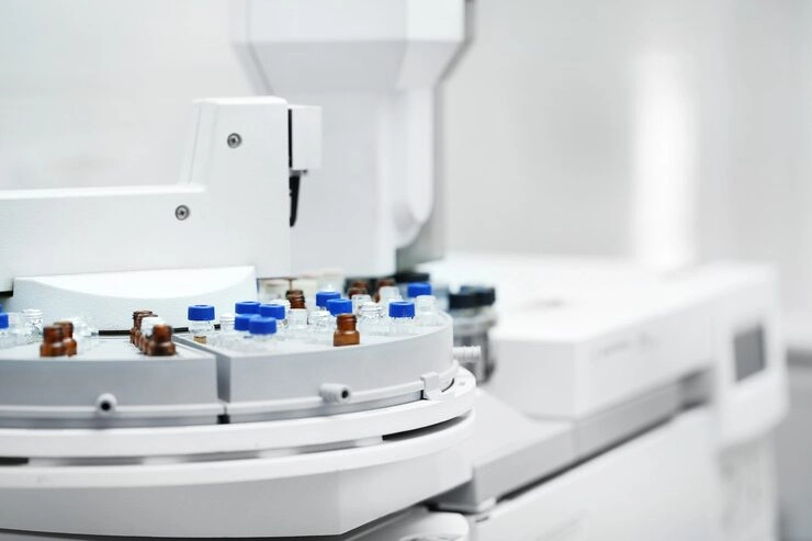 Laboratory Equipment with Sample Vials