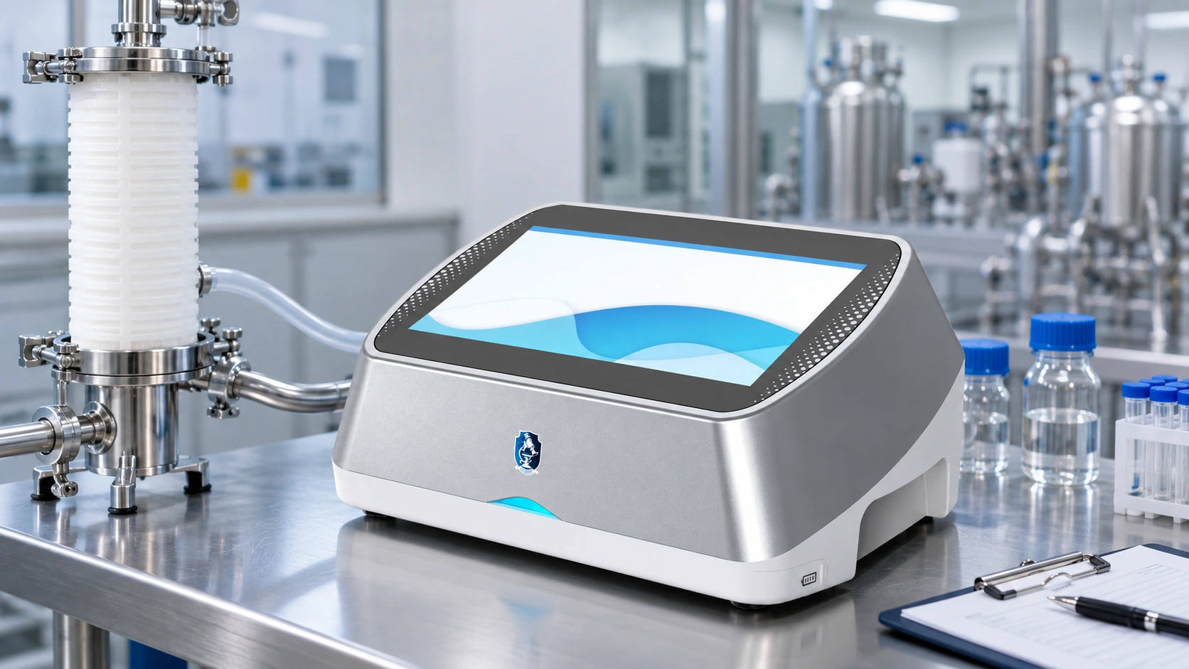 MedIntegrity V10 filter integrity tester for pharmaceutical sterile filtration integrity testing